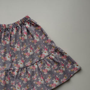 Girl's linen skirt with bow