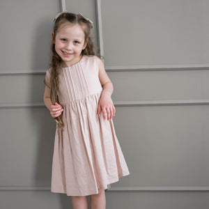 Amanda sleeveless linen dress