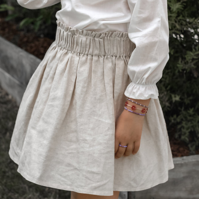 Girls skirt linen