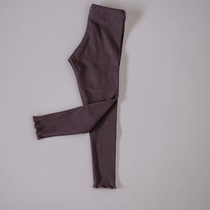 Ripp Leggings, dunkeltaupe