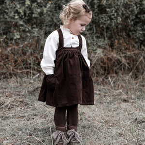 Trägerkleid aus Cord,  Lotta, dunkelbraun