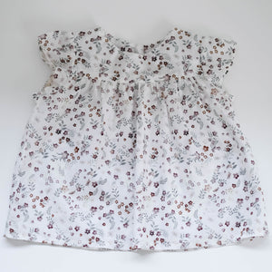 Bluse Lia, kurzarm, mauve