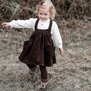 Trägerkleid aus Cord,  Lotta, dunkelbraun